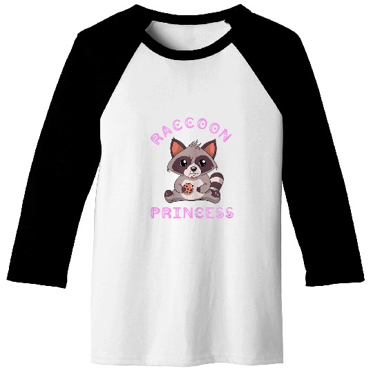 Raccoon Pet Princess Garbage Trash Animal Mammal Trashy Raccoon Baseball Tees