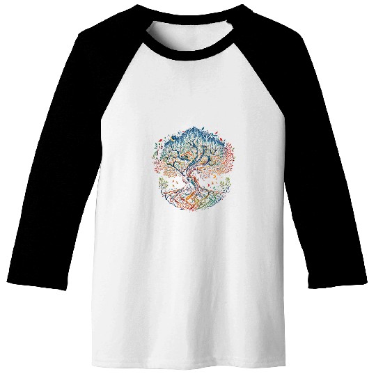 Tree of Life Yggdrasil Viking Midgard Thor Walhalla 3 Baseball Tees