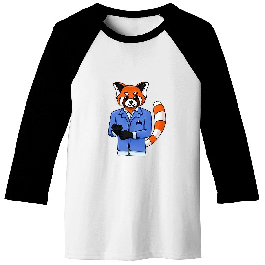 Panda Pet Wearing Tuxedo for Red Panda Lover Baseball Tees