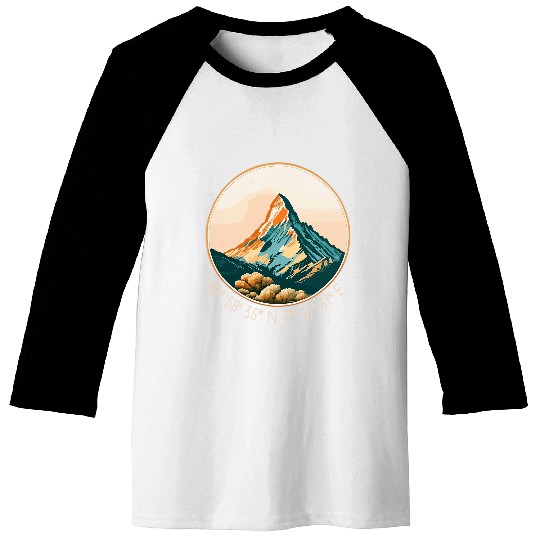 Matterhorn Switzerland Hiking Retro Mountain 1 Baseball Tees