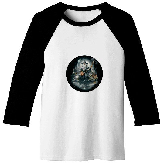 Nordic Wizard T Gnome Fishing T Enchanted Forest Accessory Baseball Tees