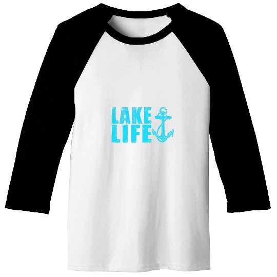 Lake Life Boating Fishing Kayaking Sailing Captain Boat Baseball Tees
