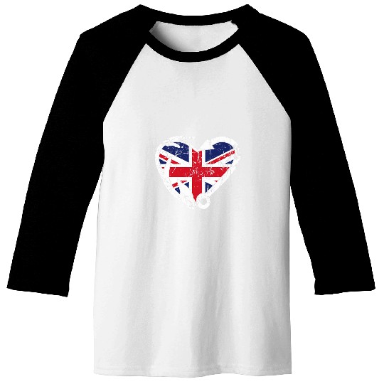Fishing And Hunting Fish Hook Elk Antler UK Flag Fisher Baseball Tees