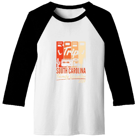 South Carolina Family Vacation RV Road Trip Mountain Camping Baseball Tees