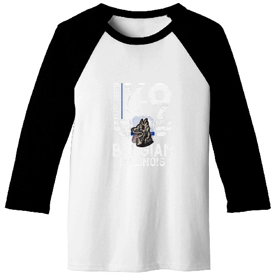 Police Elite Breed K9 Belgian Malinois Schutzhund Dog Lover Baseball Tees