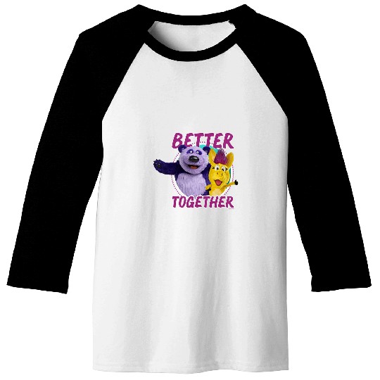 Panda Pet Kids Donkey Hodie and Purple Panda Better Together Poster Baseball Tees