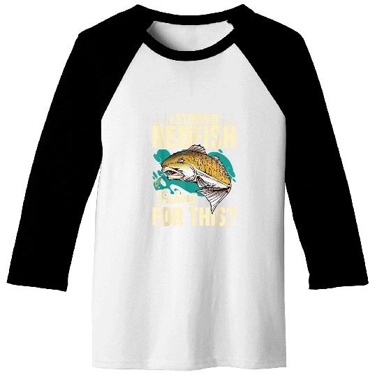 Redfish Fishing Accessories for Men Redfish Fisherman Fish Baseball Tees