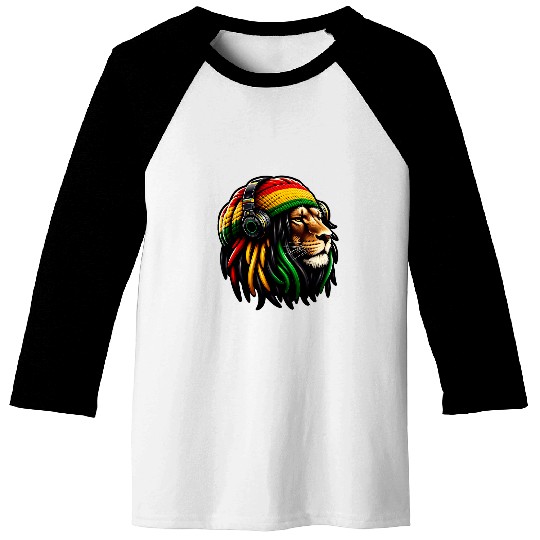 Lion Pet Roots Reggae Lion Of Judah Jamaica Love Rastafari Lion Baseball Tees