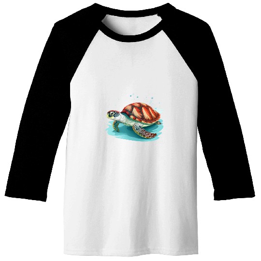 Turtle Pet marine life design for turtle lover and divers Baseball Tees