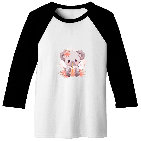 Koala Pet drinks Bubble Tea Koalas Boba 1 Baseball Tees