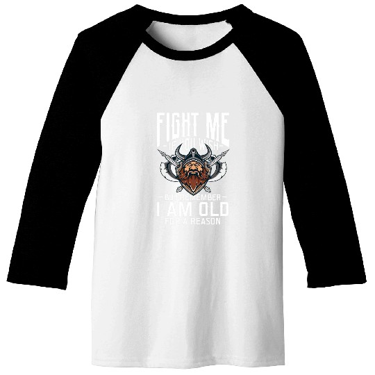 Viking Warrior Norse Nordic Scandinavian Mythology Baseball Tees