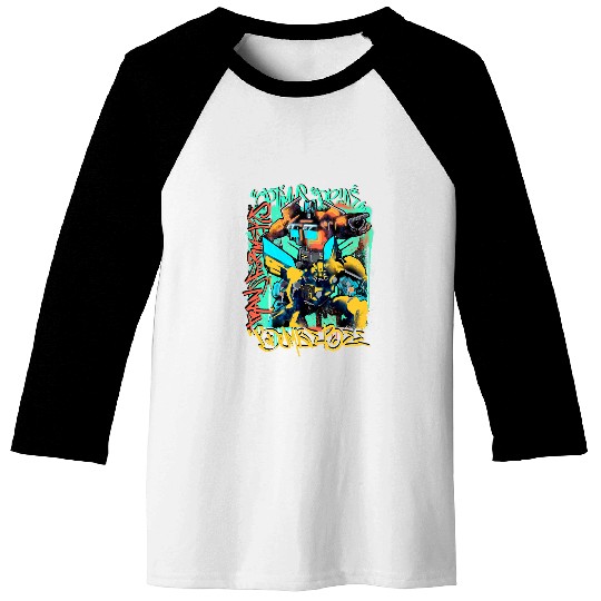 Transformers Rise of the Beasts Optimus Bee Graffiti Shot Baseball Tees