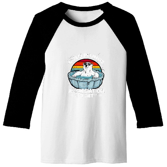 Bear Pet Cold Plunge Appreciation Society Polar Bear Ice Bath 2 Baseball Tees