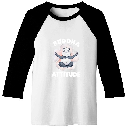 Panda Pet Buddha Attitude Cute Panda Yoga Children Boys Girl Baseball Tees