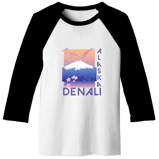 Nature Hike Denali Mountain Hiking Mountaineer Outdoor Baseball Tees