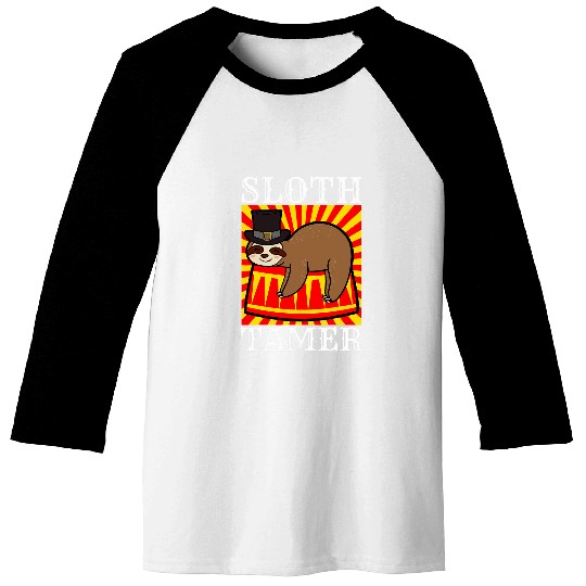 Sloth Pet Tamer Lazy Animal Lover Zookeeper Circus Wild Tree Baseball Tees