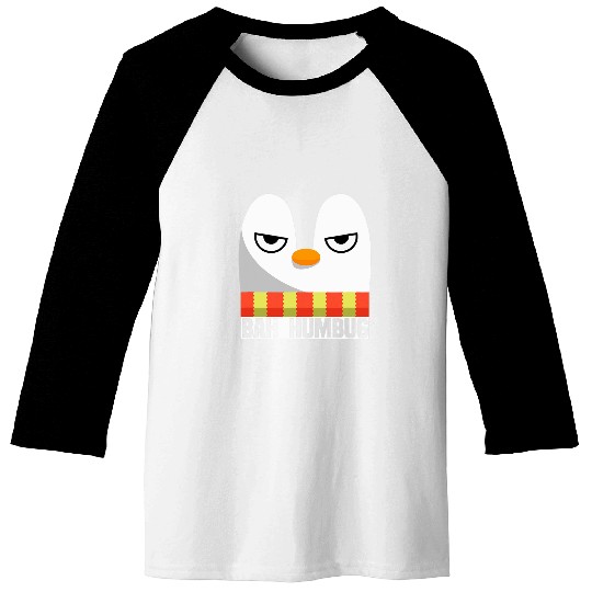 Penguin Pet Bah Humbug Penguin Baseball Tees
