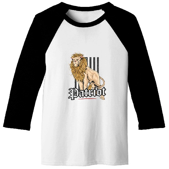 Lion Pet Patriot Party Lion Patriotic Conservative Lion Baseball Tees
