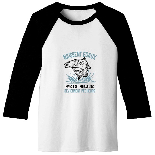Trout fishing accessories for fly fishermen Baseball Tees
