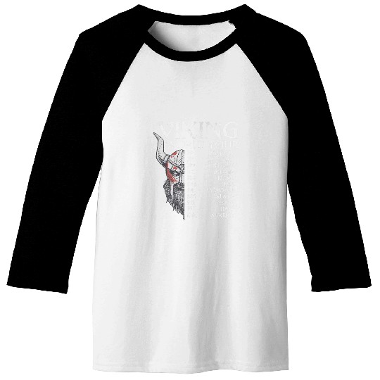 Viking Tour Viking Warriors Scandinavian Viking Warrior Baseball Tees