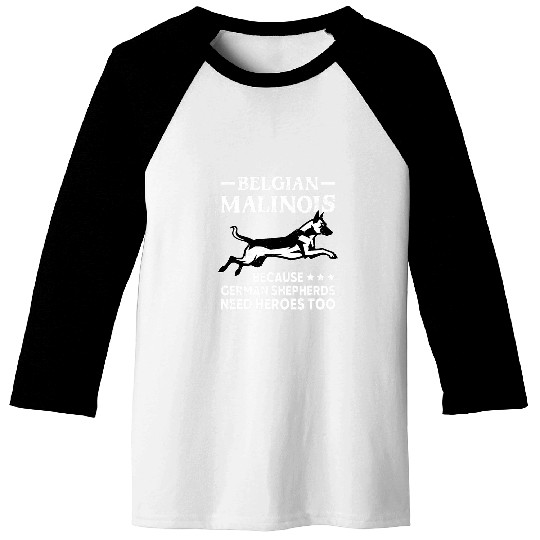 Police Officer Dog Belgian Malinois Shepherd Law Enforcement Baseball Tees