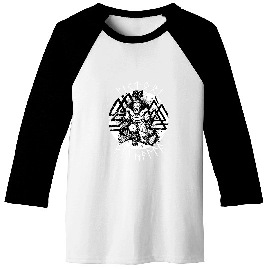 Viking Warrior Celtic Barbarian Runes Norse Mythology Pagan Baseball Tees