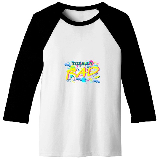 Totally Rad 80s 90s Tee Retro 1980s 1990s Halloween Party 1 Baseball Tees