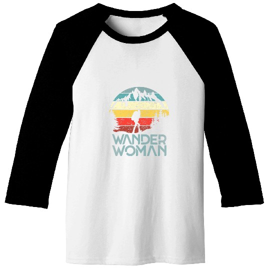Hiking Hiker Wander Woman Hiking Mountaineering Women Hike Ladies Hike Baseball Tees