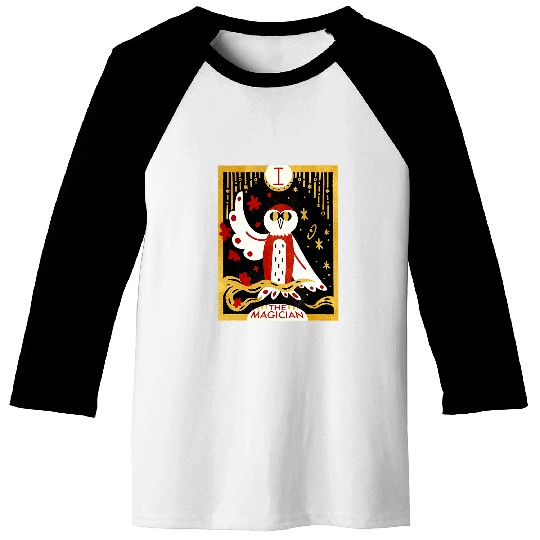 Owl Pet The Magician Barn Owl Bird Astrology Witch Tarot for Women Baseball Tees