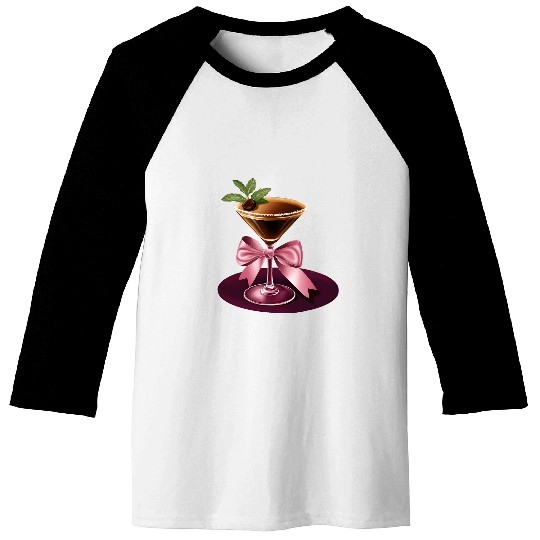 Coffee Fun Tini Time Espresso Martini Tasty Vodka Coffee Liquor Cream Baseball Tees