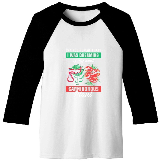 Venus Fly Trap Botanical Gardening Exotic Carnivorous 3 Baseball Tees