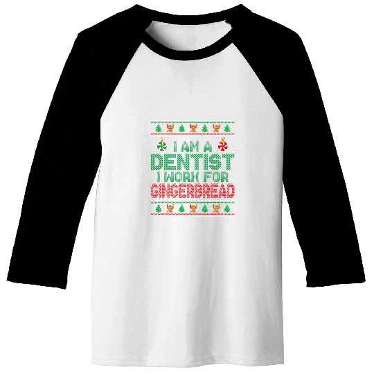 Christmas Dental Hygiene 2Ugly Christmas Dental Squad Baseball Tees