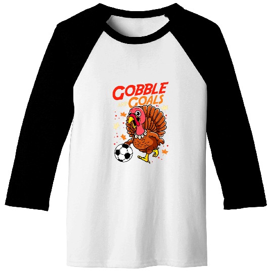 Lacrosse Gift gobble and goals 2soccer lover turkey thanksgiving Baseball Tees