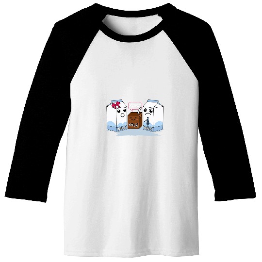 Cow Lover Chocolate Milk Family Nutrients Cow Milk Baseball Tees