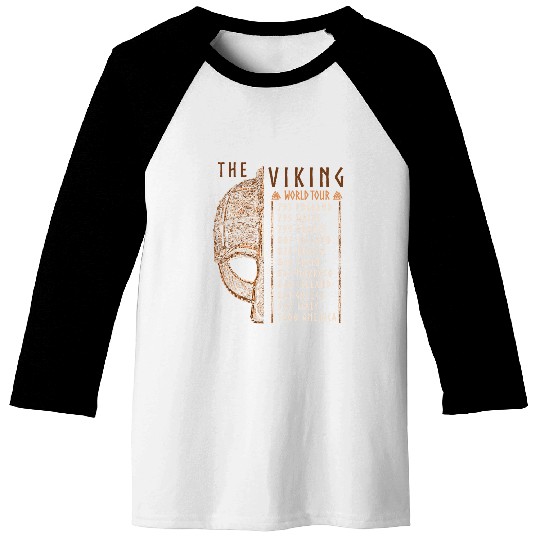 Viking World Tour Viking Age Norse Culture Mythology Baseball Tees