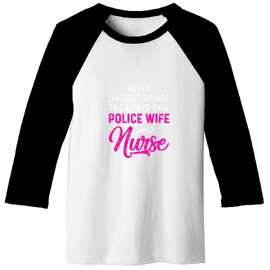 Police Wife nurses Life RN Mom 33 Baseball Tees