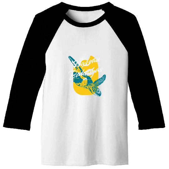 Turtle Pet Nassau Bahamas Vacation Souvenir Baseball Tees
