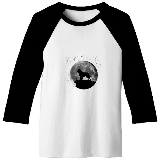 American Brown Water Spaniel Moon Baseball Tees