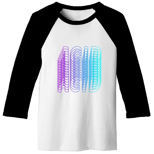 Acid House Vaporwave Techno House Music EDM Lover DJ Baseball Tees