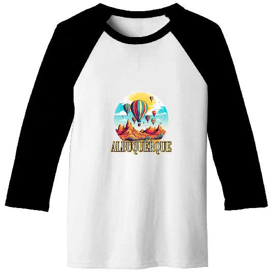 Albuquerque Balloon New Mexico Hot Air Balloon 5 Baseball Tees