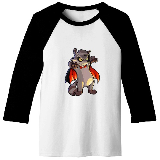 Raccoon Pet Monster Animals Vampire Raccoon Baseball Tees