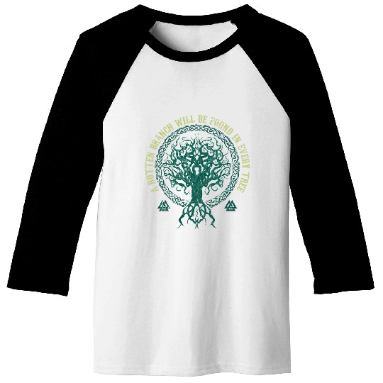Viking Vikings Quote Norse Tree Of Life Baseball Tees