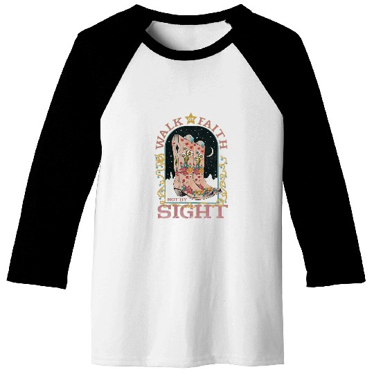 Walk By Faith Not By Sight 2 Corinthians 57 Christian Baseball Tees