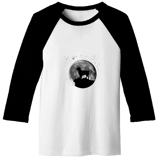 Boykin Spaniel Dog Moon Baseball Tees