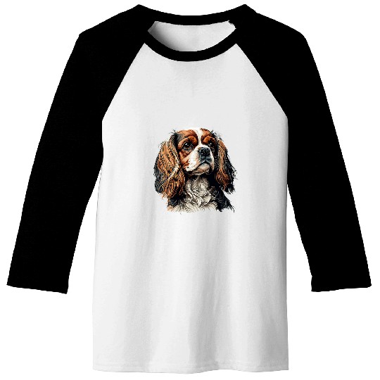 Funny Cavalier King Charles Spaniel Cute 4 Baseball Tees