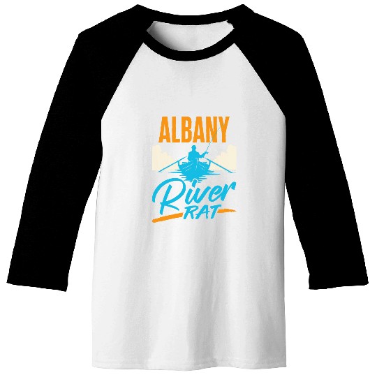 Albany River Rat Rafting Canoeing Fishing Boating Baseball Tees