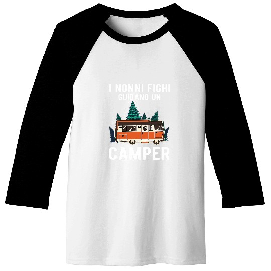 Cool Grandparents Drive A RV For Funny Grandparents Baseball Tees