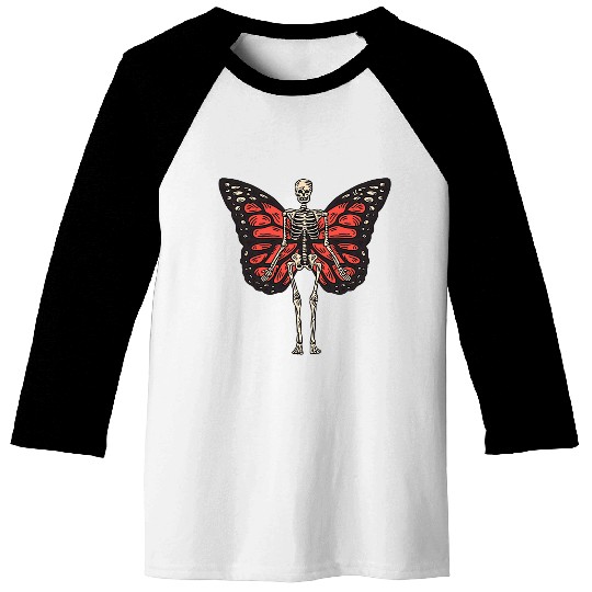 Fairy Grunge Fairycore Aesthetic Skeletons Butterfly Gothic 22 3 Baseball Tees