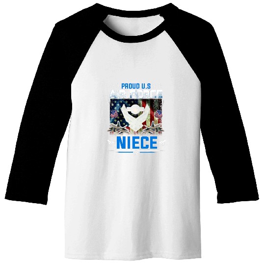 us air ce proud niece proud air ce niece women Baseball Tees