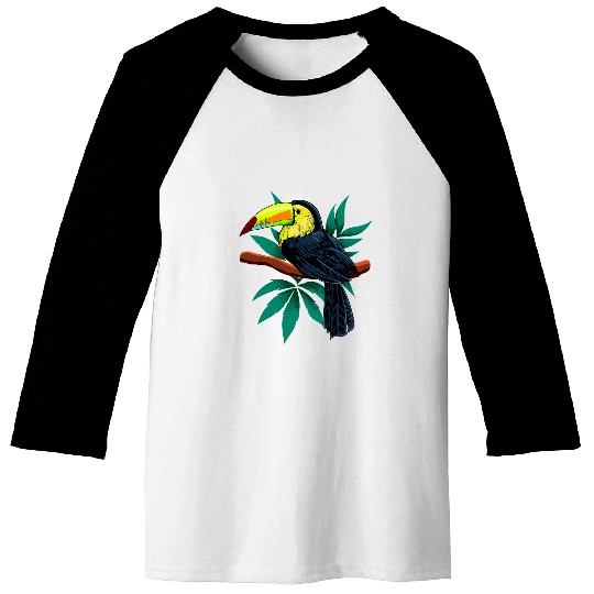 Lacrosse Gift Bird of paradise 2drawing of toucan Baseball Tees